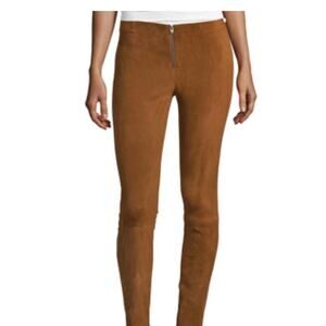 Alice + Olivia Genuine Suede Pants Camel 6